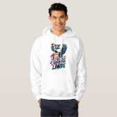 Rise Above Limits – Inspirational Typography Tee  Hoodie (Voorkant volledig)
