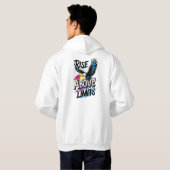 Rise Above Limits – Inspirational Typography Tee  Hoodie (Achterkant volledig)