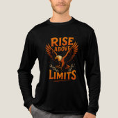 Rise Above Limits - Motivatie Eagle T-shirt (Voorkant volledig)