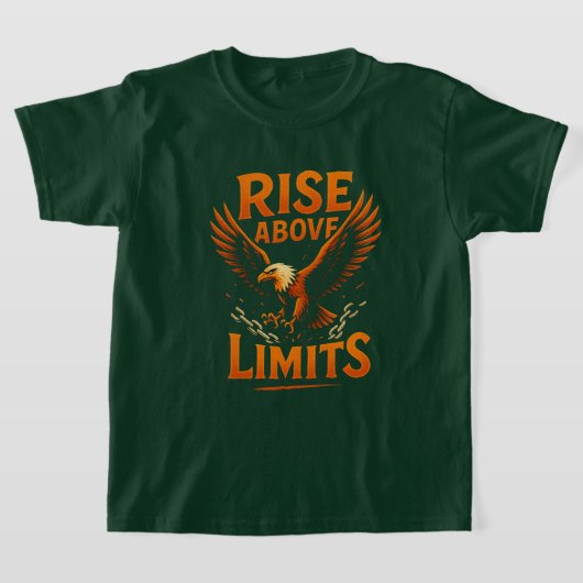 Rise Above Limits - Motivatie Eagle T-shirt (Laagn)
