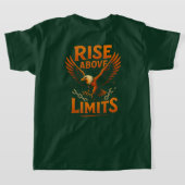 Rise Above Limits - Motivatie Eagle T-shirt (Laag Achter)