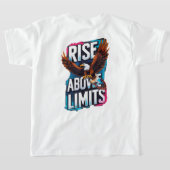 Rise Above Limits - Motivatie Eagle T-shirt (Laag Achter)