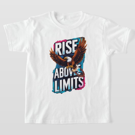 Rise Above Limits - Motivatie Eagle T-shirt (Laagn)