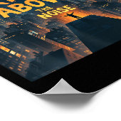 Rise Above The Noise Motivational Quote Tee  Poster (Hoek)