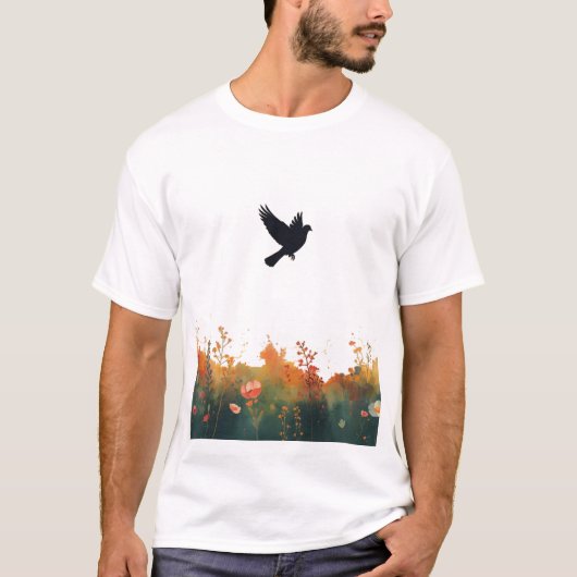 Rise Above War – Peace Dove Grafische T-shirt (Voorkant)