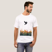 Rise Above War – Peace Dove Grafische T-shirt (Voorkant volledig)