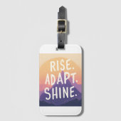 Rise Adapt Shine - Inspirerend Sunrise Bagagelabel (Voorkant (verticaal))