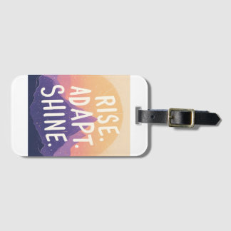 Rise Adapt Shine - Inspirerend Sunrise Bagagelabel