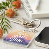 Rise Adapt Shine - Inspirerend Sunrise Sleutelhanger (Voorkant Rechts)