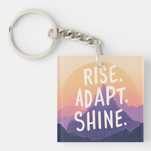 Rise Adapt Shine - Inspirerend Sunrise Sleutelhanger (voorkant)