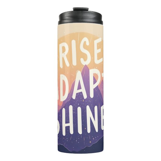 Rise Adapt Shine - Inspirerend Sunrise Thermosbeker (Voorkant)