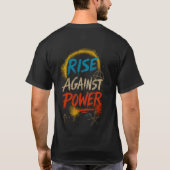"RISE AGAINST POWER" – Urban Resistance Graffiti T-shirt (Achterkant)