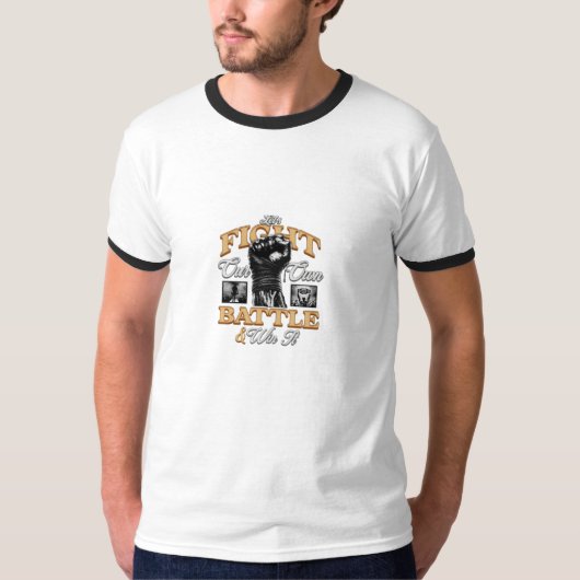 Rise and Conquer: de strijd binnenin winnen T-shirt (Voorkant)