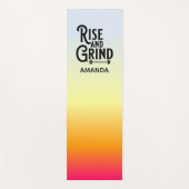 Rise and Grind Krachttraining en Yogamat (Voorkant)