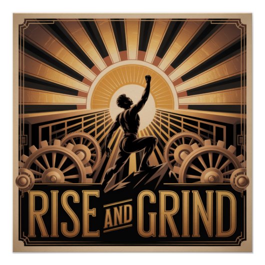 Rise And Grind Perfect Poster (Voorkant)