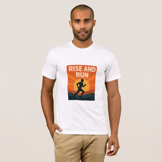 Rise and Run T-shirt (Voorkant volledig)
