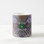 “Rise and Shine – Abstract Rainbow Power Mug” Koffiemok (Center)