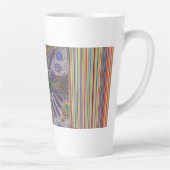 “Rise and Shine – Abstract Rainbow Power Mug” Latte Mok (Rechts)