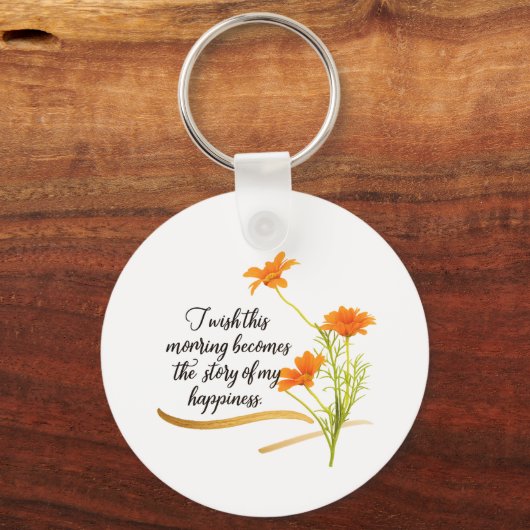 Rise and Shine Beyond Limits Bloemen Sleutelhanger (Voorkant)