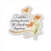 Rise and Shine Beyond Limits Bloemen Sticker Blad (Voorkant)