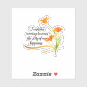 Rise and Shine Beyond Limits Bloemen Sticker Blad (Vel)