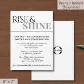 Rise and Shine Business Networking Event Kaart