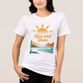Rise and Shine: Een nieuwe dag begint Tri-Blend Shirt (Voorkant)