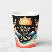 Rise and Shine: een nieuwe start Papieren Bekers (Voorkant)