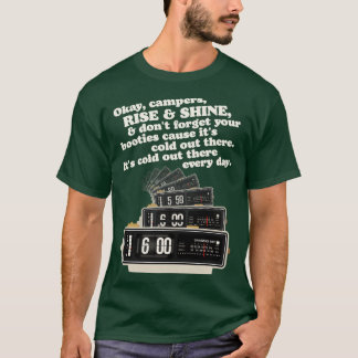 Rise and Shine Groundhog Dag Wekker T-shirt