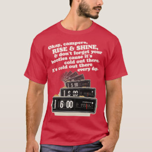 Rise and Shine Groundhog Dag Wekker T-shirt