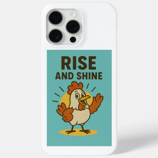 Rise and Shine Happy Chicken Case-Mate iPhone Case (Achterkant)