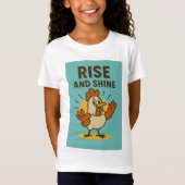 Rise and Shine Happy Chicken T-shirt (Voorkant)