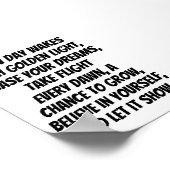 Rise and Shine Inspirerend minigedicht Poster (Hoek)