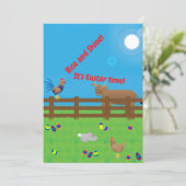 Rise and Shine It's Easter time Feestdagenkaart (Staand voorkant)