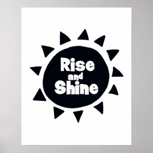Rise and Shine-kinderkamer Poster