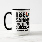 Rise and Shine Moeder Klokken - Grappige Ochtend  Mok (Links)