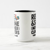 Rise and Shine Moeder Klokken - Grappige Ochtend  Mok (Midden)