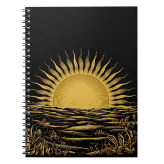 Rise and Shine Notebook - Sunrise Graphic- Morning Notitieboek