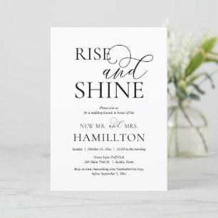 Rise and shine, Post bruiloft Brunch Celebration i Kaart