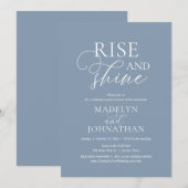 Rise and Shine, Post bruiloft Brunch Celebration Kaart (Voorkant / Achterkant)