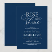 Rise and Shine, Post bruiloft Brunch Celebration Kaart (Voorkant / Achterkant)