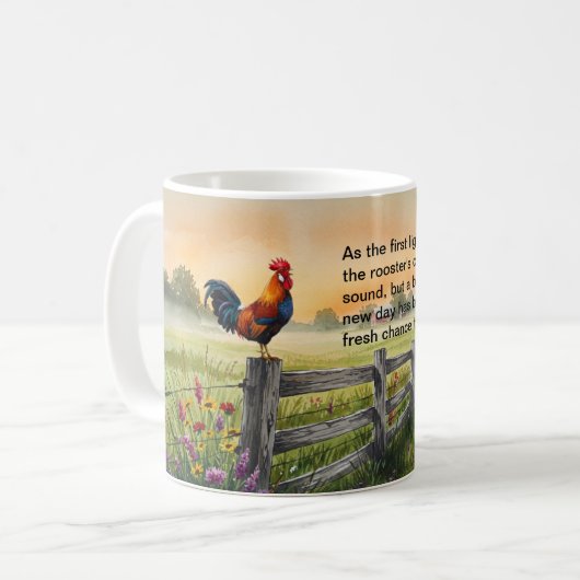 Rise and Shine Rooster Mok (Voorkant links)
