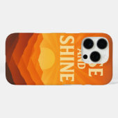 Rise and Shine Sunrise Motivatie telefoonhoesje Case-Mate iPhone Case (Achterkant (horizontaal))
