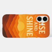 Rise and Shine Sunrise Motivatie telefoonhoesje Case-Mate iPhone Case (Achterkant (horizontaal))
