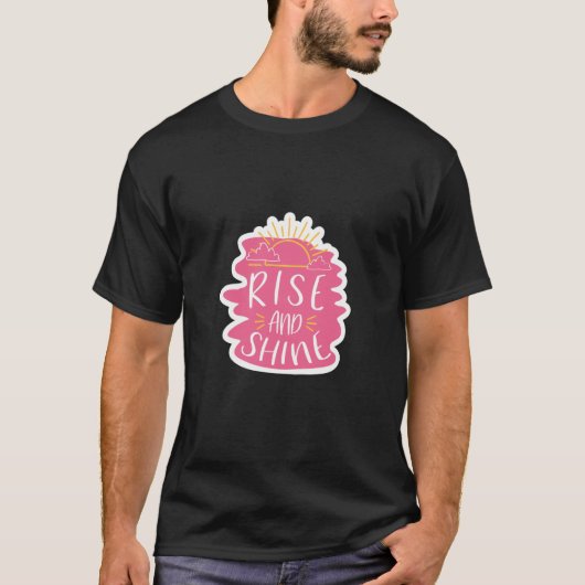 Rise And Shine Sunshine & Clouds T-shirt (Voorkant)