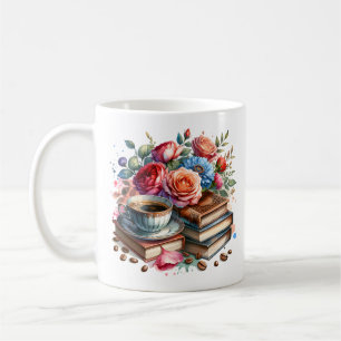 Rise and Shine Vintage Koffiekop en Bloemen Koffiemok