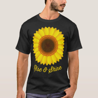 Rise and shine zonnebloem t-shirt