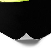 Rise and Slime Funny Snail Pun Dark BG Poster (Hoek)