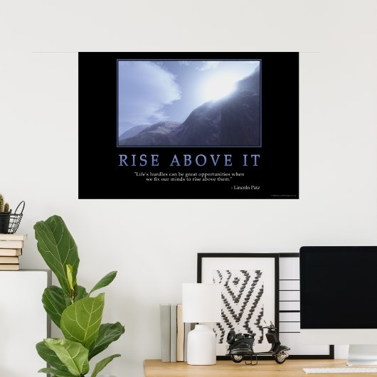 Rise boven poster (Thuiskantoor)