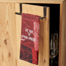 Rise by Lifting Others Keukenhanddoek Rode Patchwo